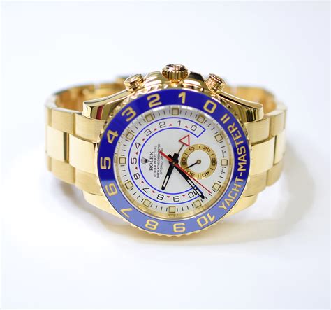 rolex yacht master ii gold for sale|rolex yacht master gold price.